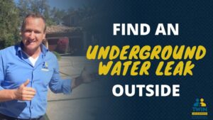 How do you pinpoint an underground water leak?