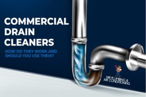 What is the mechanism of action of drain cleaners